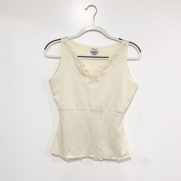 Spanx hide and seek lace trimmed tank top - Picture 1 of 3